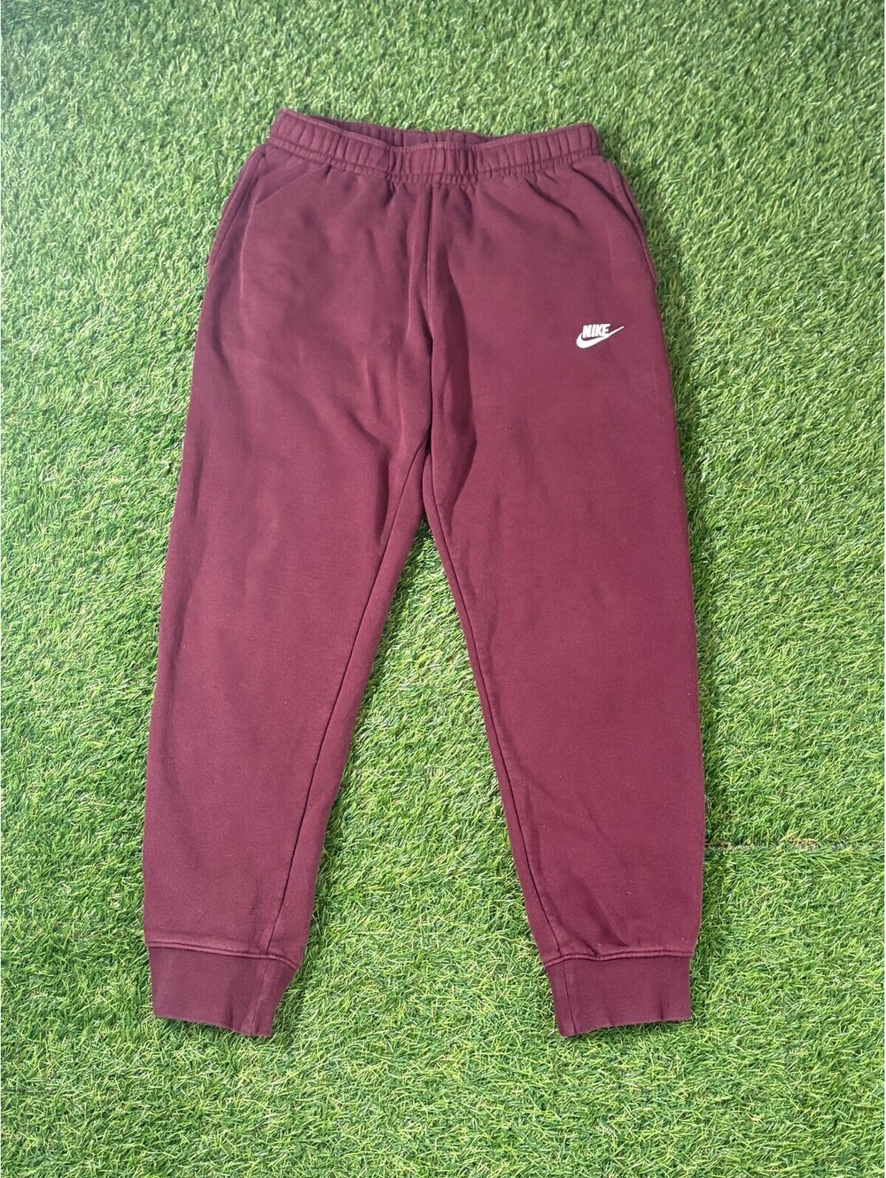 Vintage Nike Sweatpants Jogger Maroon Cotton Mens Size M